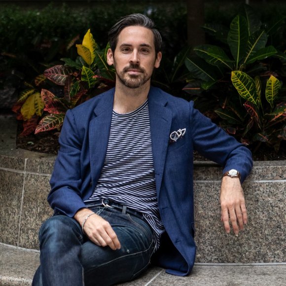 Alan Flusser Men´s Cotton Blend (2) Button Luxury...